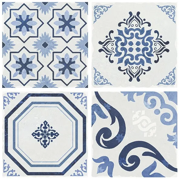 Blue Flower Ceramic Bathroom Floor Kitchen Wall Tiles Supplier - Buy ...