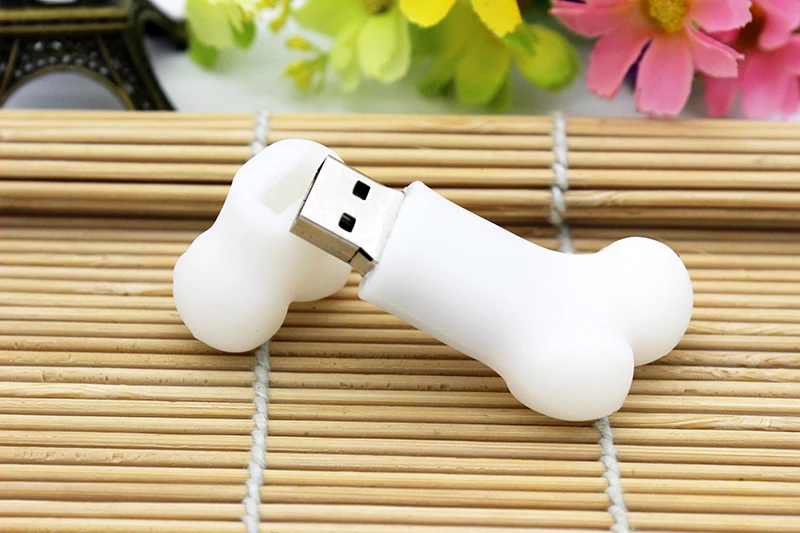 Cartoon Dog Bone USB Flash Drive 3.0 8GB 16GB 32GB 64GB Pet Pen Drive Creative USB Memory Stick with Custom Logo - ANKUX.COM