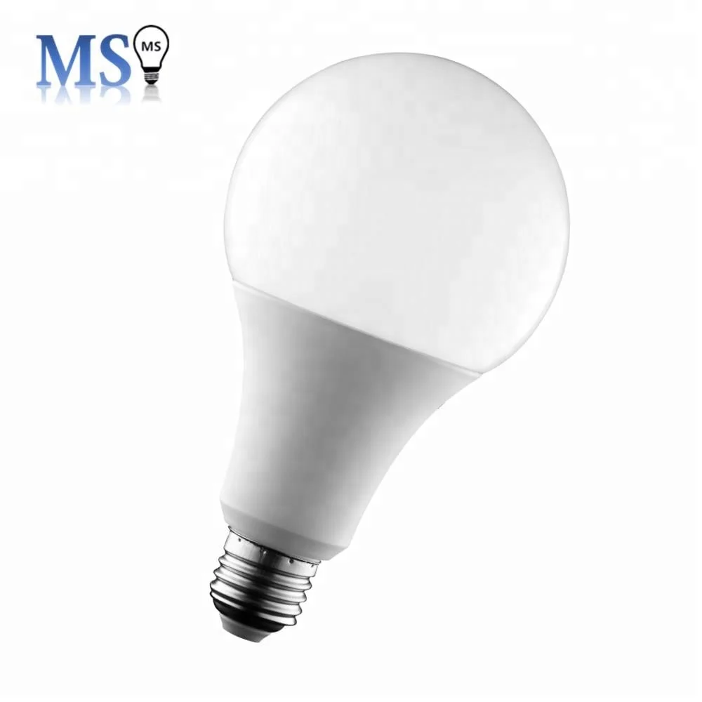 A95 aluminum and plastic 18w led bulb with e27 base