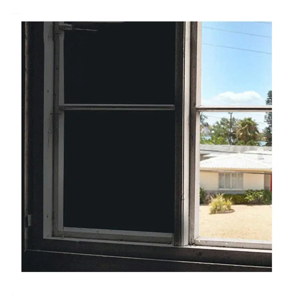 Light Blocking Window Film Find Get Quotations Soqool Static Cling Blackout Window Film 100 Light Blocking Tint Room Darkening
