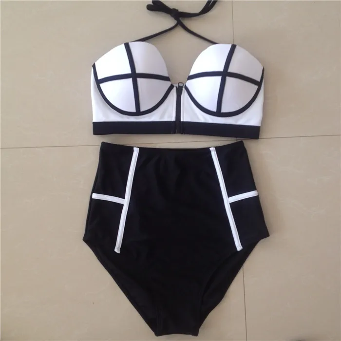 

Swimwear Woman Fashion Neoprene Bikini 2016 Summer Bathsuit Sexy Women Swimsuit Biquini Bikinis Woman Push Up Bikini set, White;green;hotpink;purple