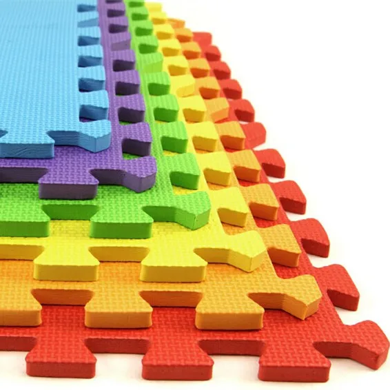 non-toxic interlocking puzzle mat eva foam kids learn&play