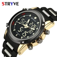 

STRYVE Top Luxury Brand Men Military Sports Watches Men's Quartz LED Hour Analog Clock Male Wrist Watch Relogio Masculino