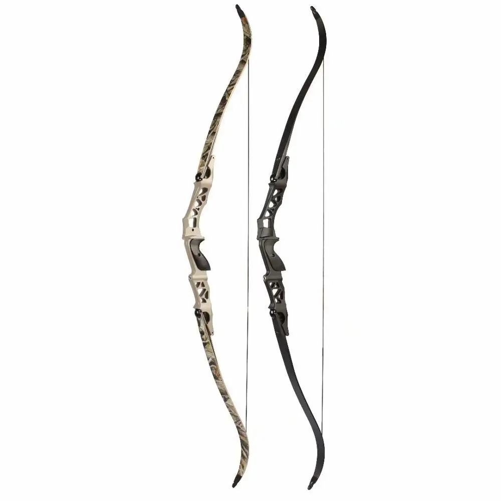 

Outdoor Junxing New Recurve Bow F166 for Hunting archery, Black,camo