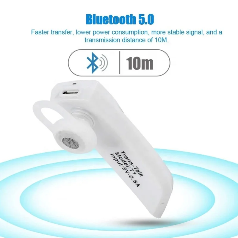 

Intelligent Real-Time Translation, Portable BT5.0 Translation Headset , Support 33+ Languages Instant Translator