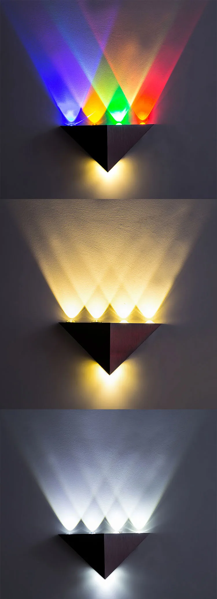 Modern Triangle Led Wall Lamp Ac90265v High Power Led Wall Light Home