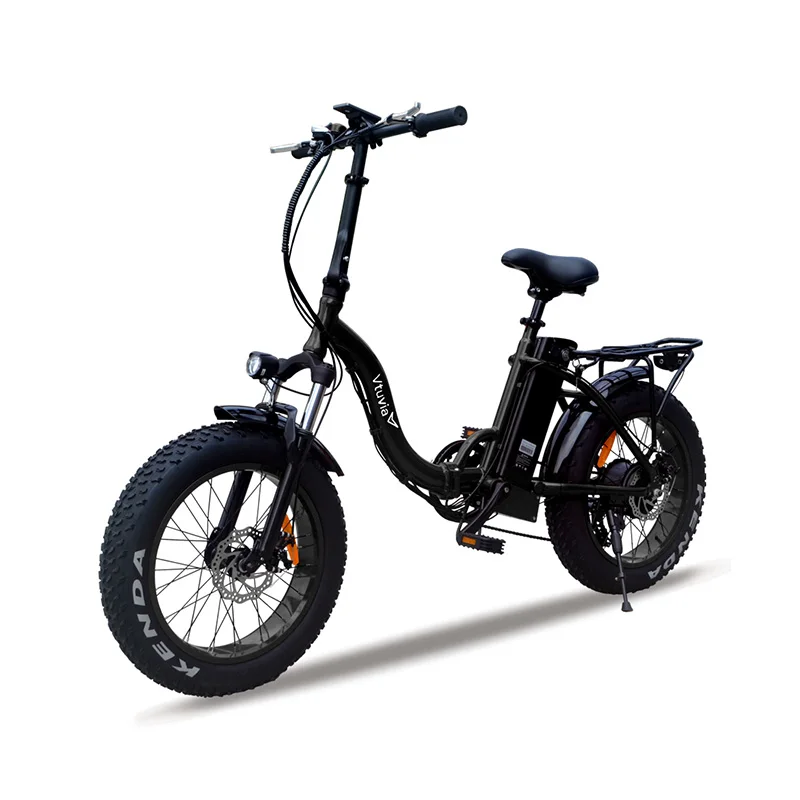 

Vtuvia 20'' inch Fat tire E-bike Lithium Battery Electric Bike 48V 12AH 500W Motor Folding Electric Bicycle with Disc brake