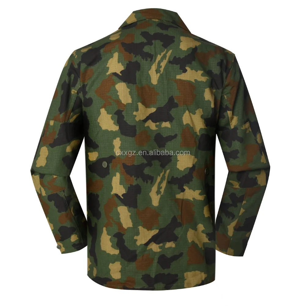 Ripstop Nylon BDU Camo Woodland Fabric by The Yard Military Grade Camouflage