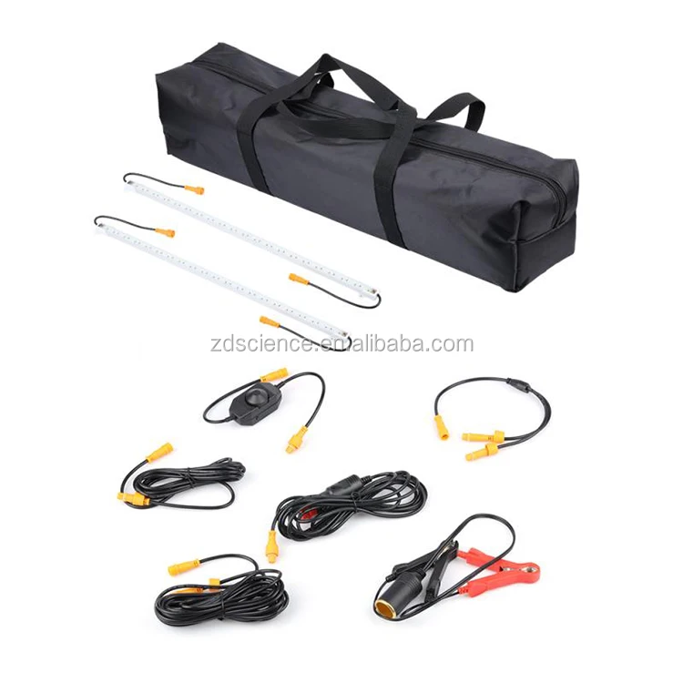New 12v Led Camping Light Bar Kit Ip67 Waterproof Outdoor Camping Light