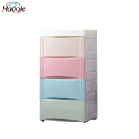 

New Design Colorful 5 Drawer Baby Plastic Cabinet