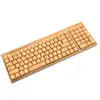 Factory supplier price green computer keyboard wireless usb keyboard office gift high quality bamboo keyboard