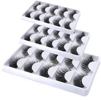 

5 Pairs False Eyelashes Natural Long Faux Mink Lashes