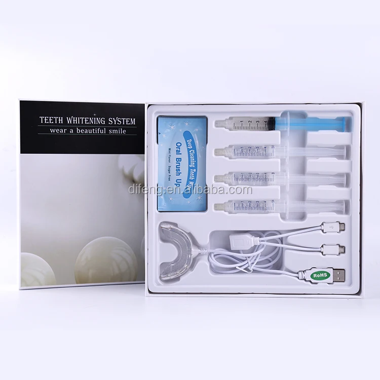 teeth whitening kit with 3 in 1 teeth whitening light