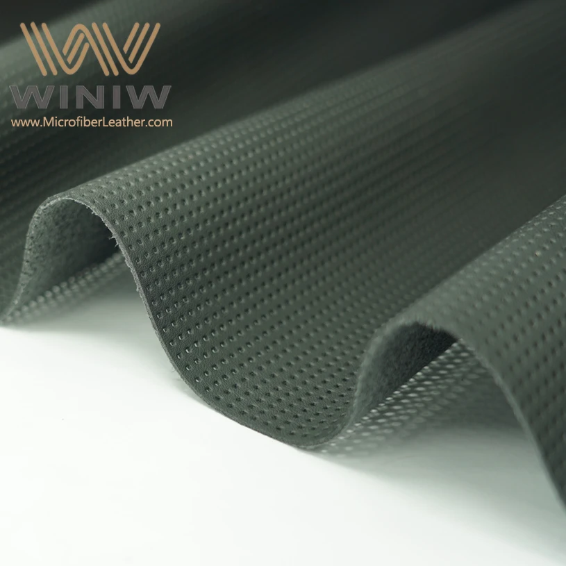 WINIW Embossed Microfiber Artificial Leather Fabric For Car Interior Upholstery Material Perforated