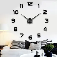 

large diy wall clock wall acrylic 3d clock wall