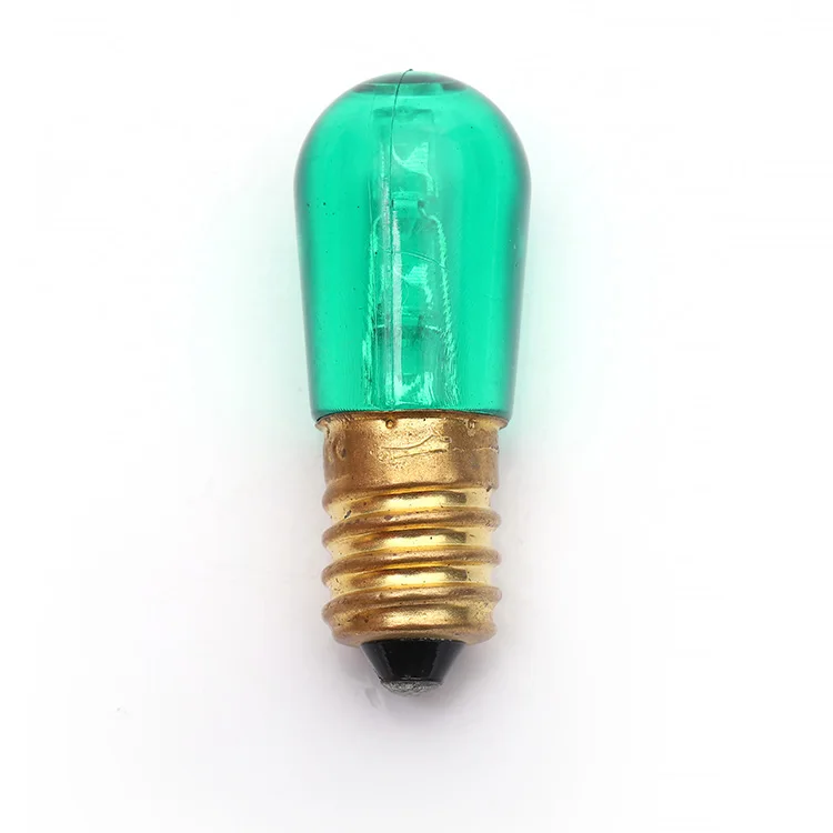 High Quality T18 Papaya Smart Light E14 Colorful Bulb14v 24v Plastic Lamp body 0.5w China Factory Led Lighting