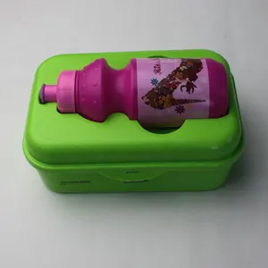 Image of Wholesale Children Plastic Bento Box With bottle