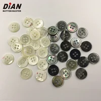 

Wholesale 18L 11.5mm 4 Holes Custom Trocas Mother of Pearl Sea Real Natural Shell Shirt Button For Men Women Clothes