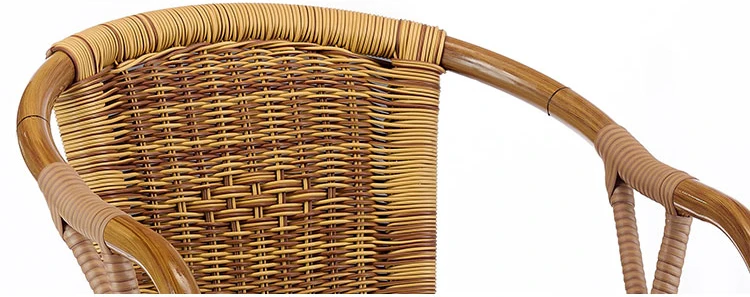 Wholesale Custom Made Rattan Wicker Outdoor Garden Chair With Arm