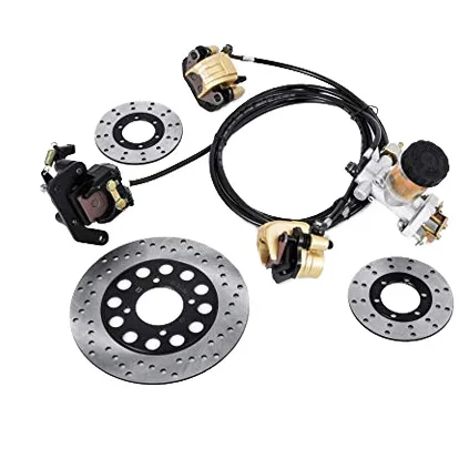 

Rear Hydraulic Brake Master Cylinder Brake Pad + Rotor Disc Go Kart Cart Kit