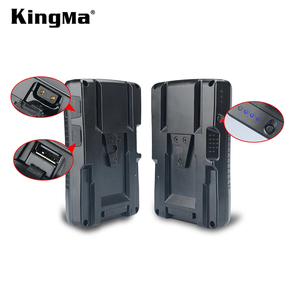
KingMa 95Wh V-Lock / V Mount Rechargeable Li-ion Battery For Sony Camcorder Camera / LED Video Light 