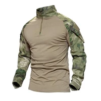 

OEM Custom Long Sleeve Military Combat T-shirt Camouflage, Plain Army Green T-shirt Frog Suit