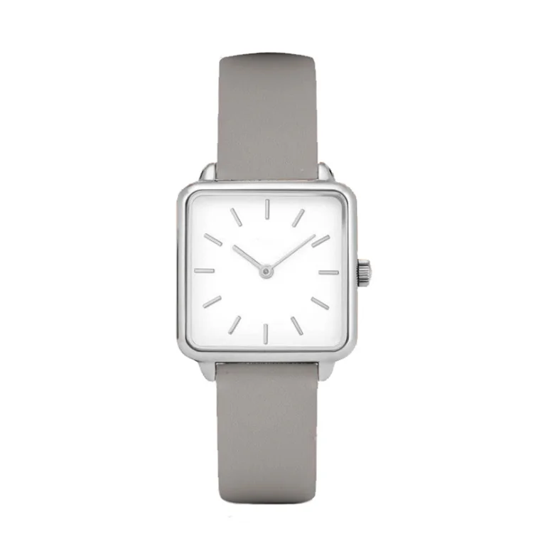 

Hot Sale New Design Simple Style Watch Leather Ladies Square Watches, Picture