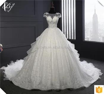 Real Photo Wedding Gown Plus Size Dress 2017 Long Train Ball Real Photo Wedding Gown Plus Size Dress 2017 Long Train Ball Muslim Dresses