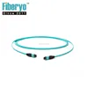 Fiber Optic flat ribbon 8f 12f MPO/MTP patch cord, MM 50/125 OM3 fiber ribbon cable