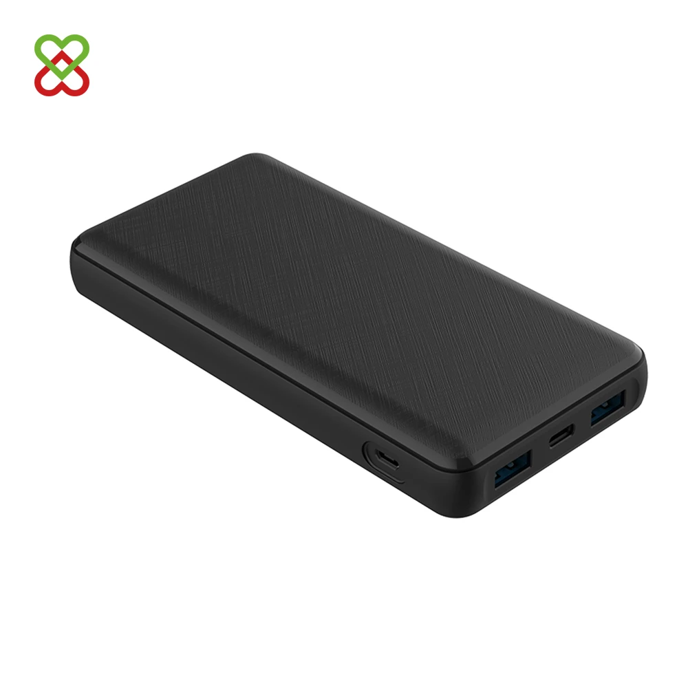 

24000mAh Dual Quick Charge 3.0 Fast Speed PowerBank, Black;custom