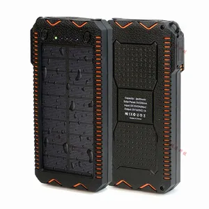 Portable 20000mAh Solar Power Bank Waterproof Design Cigar Lighter