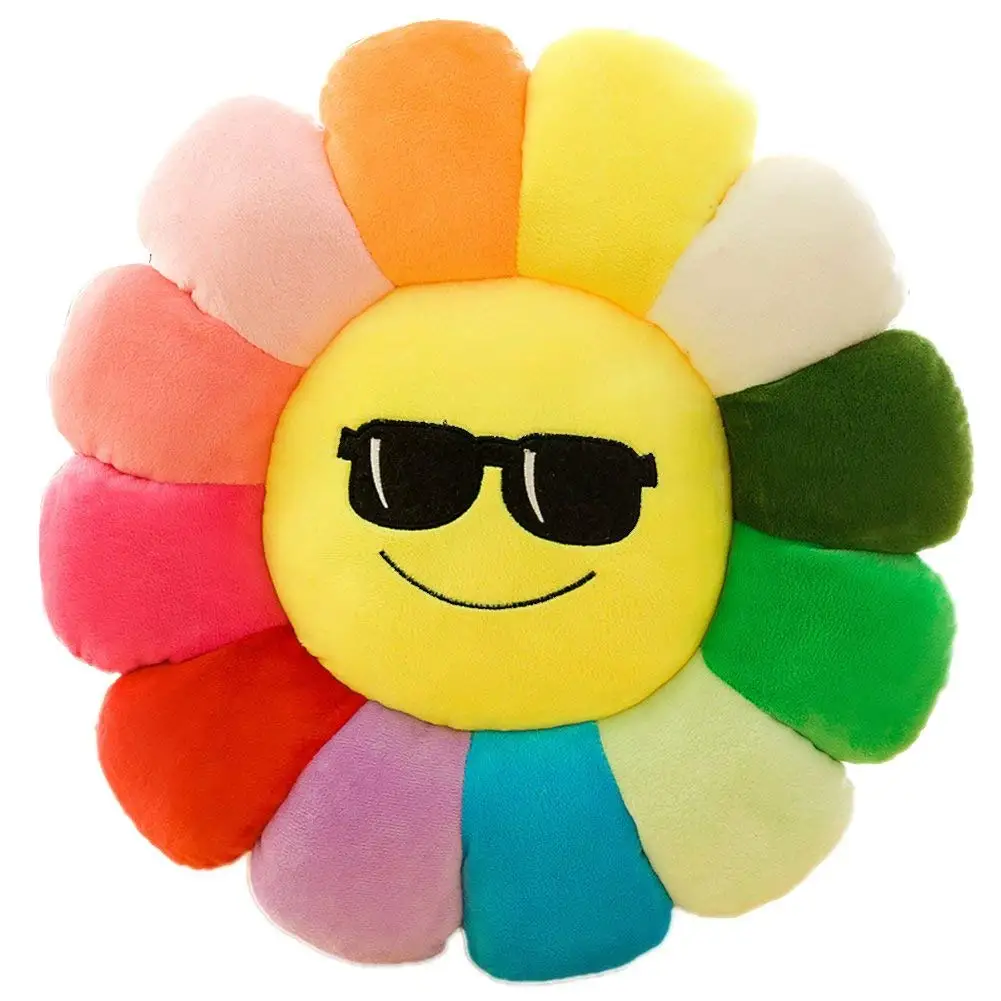 expensive rainbow flower pillow