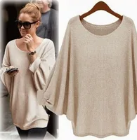 

Free Shipping Hot Selling Spring Irregular Girl Knitting Cape Loose Women Sweater