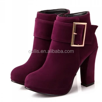 New Design Chunky Heel Ankle Boots With 