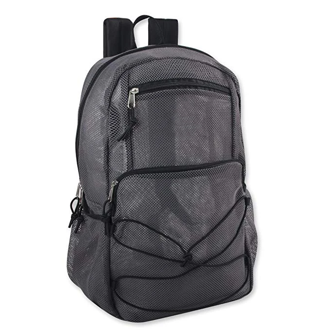 

2018 Fashion 18Inch Mesh Bungee Backpack With Adjustable Padded Shoulder Straps