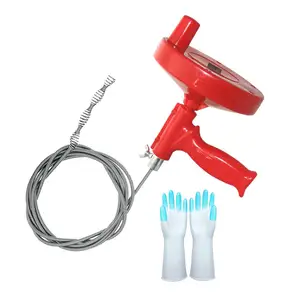 Image of Plumbing Drain Snake, Drain Auger Clog Pipe Remover, Sewer/Bathtub Drain/Kitchen Sink Cleaner