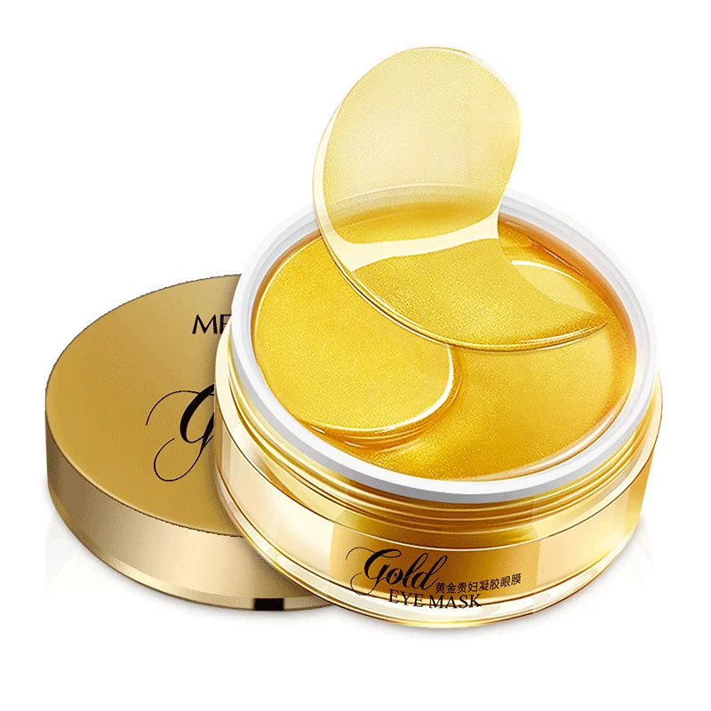 

Factory price OEM&ODM 24k gold collagen anti aging eye treatment mask, Golden