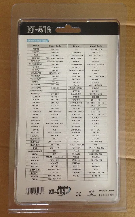 Good Quality Original Universal Wireless Remote Control Universal A/c Remote Control Air Conditioner