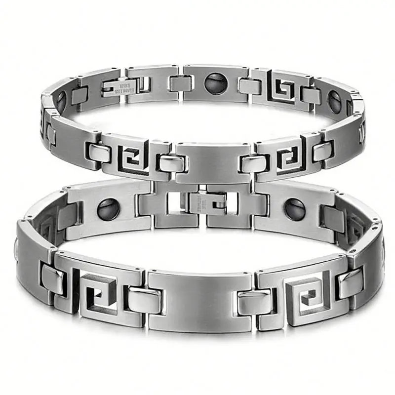 
Manufacturer Stainless Steel Mens Infrared Ion Magnet Germanium Bracelet Japan 
