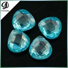 Light Blue Heart Shape Lab Created Gems stones