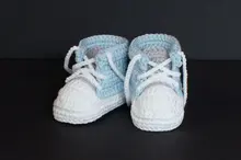 Baby Boys First Walkers Handmade Crochet Sports Tennis shoes Infant Toddler Knitted Sneakers Newborn Crib Booties