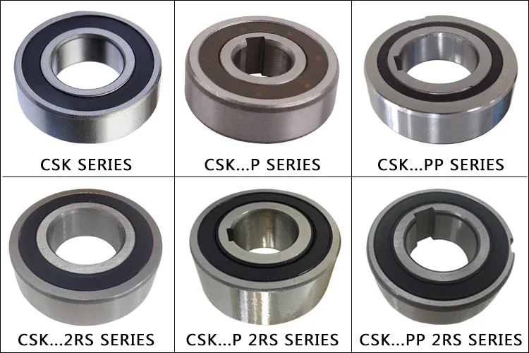 CSK 15 ,CSK15P , CSK15PP , CSK15-2RS Series One Way Sprag Type Overrunning Mechanical Clutch Bearing