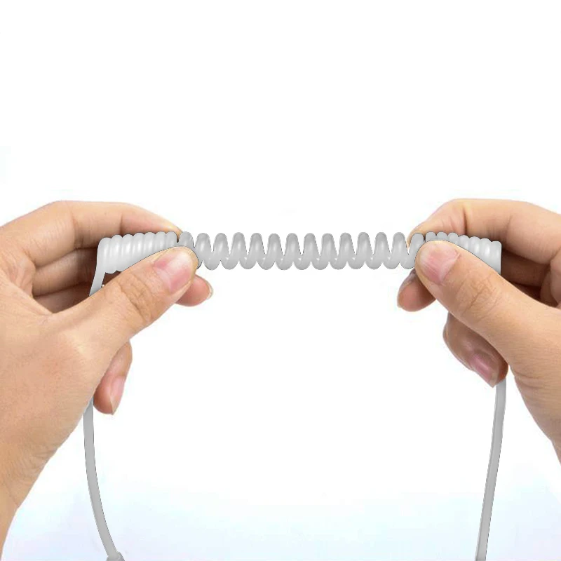 USB Data Cable Flexible Spring Wire for iPhone