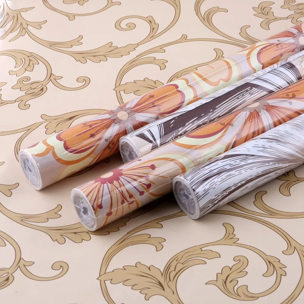 
Hot sales popular design embossed PVC self adhesive 3D printed stick wallpaper with strong glue for wall office home 