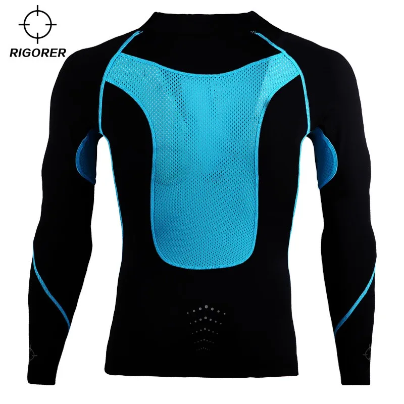 Rigorer Gym Wear Workout Wear Compression Tights Long Sleeve T