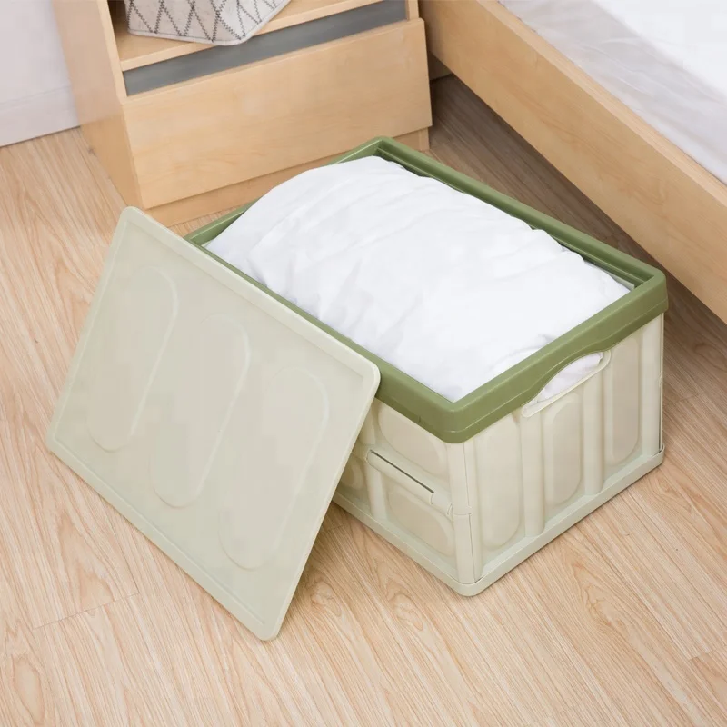 

200l 150l Strong Coloured Collapsible Folding Plastic Storage Box, Pink , green , beige , blue