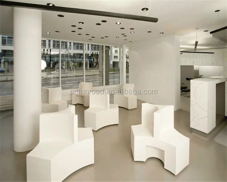 2017 Popular Plywood White Hair Salon Furniture