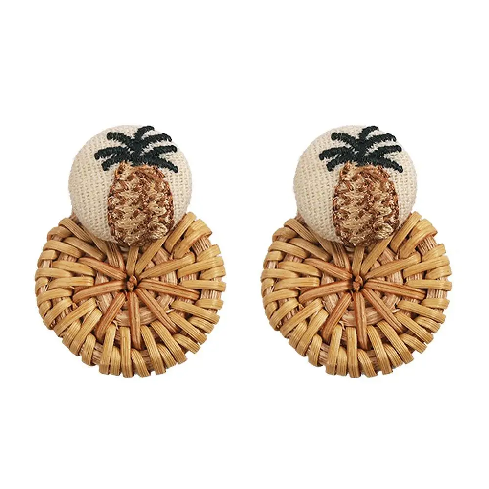 

Wholesale Bamboo Crochet Indian Wood Earrings Custom For Girls, Picture