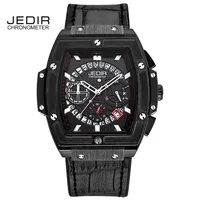 

JEDIR Men Watches fashion New Luxury Brand Pirate Hollow Leather Clock Male Casual Sport Watch Men Luminous Wrist