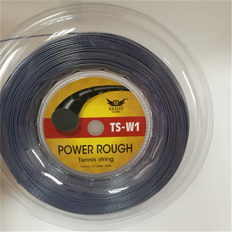 

Wholesale Price OEM Branded High Quality Co-polyester Alu Power Rough 1.25MM Tennis String 200M, Gray